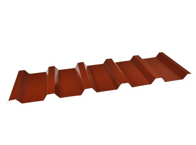 Stahl-Trapez 35/207; 0,6 mm rotbraun/Antikondens; Standardlängen